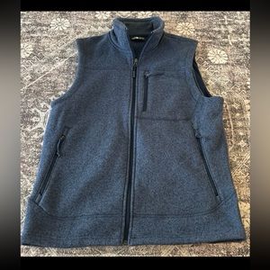 The North Face Fleece Vest Mens Medium Blue Full Zip Outdoor Vest